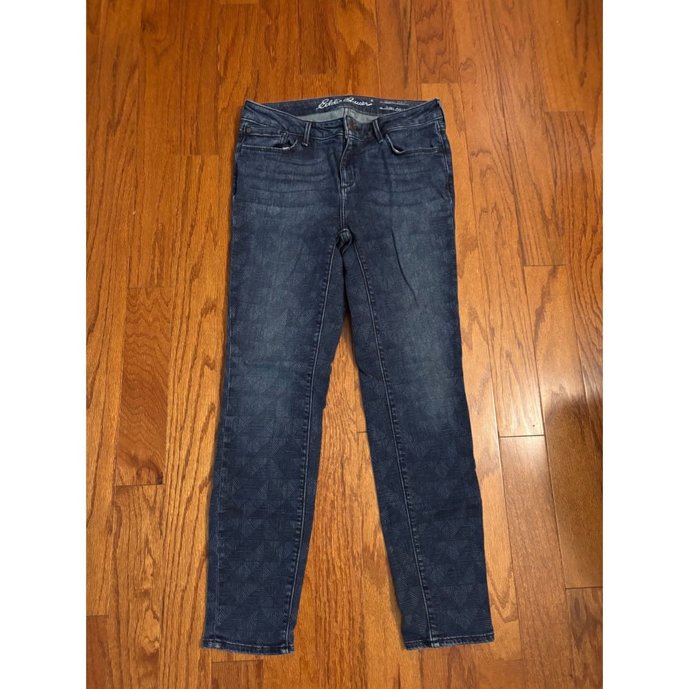 Eddie Bauer Slightly Curvy Skinny Ankle Geometric Jeans Size Women's 6